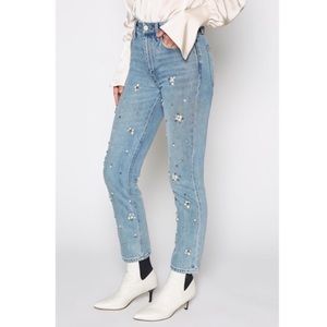 Joie Weslyn Embellished Jeans NWT